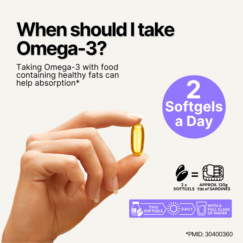 High Strength Omega-3 Wild Fish Oil Softgel Capsules