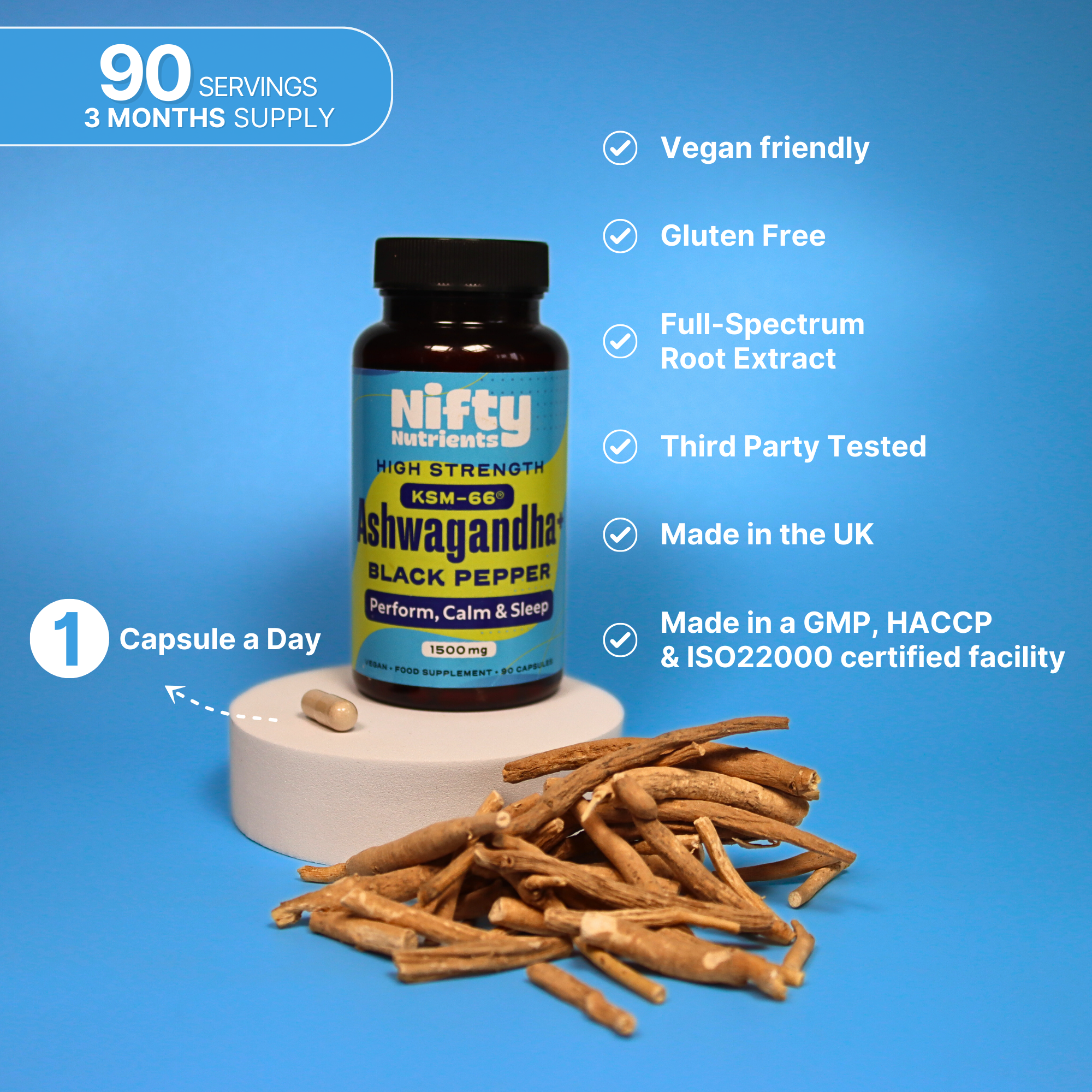 High Strength Ashwagandha + Black Pepper