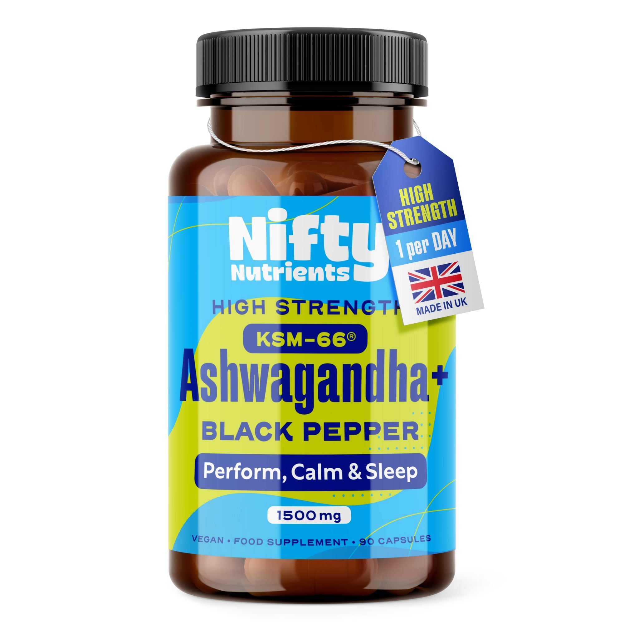 High Strength Ashwagandha + Black Pepper